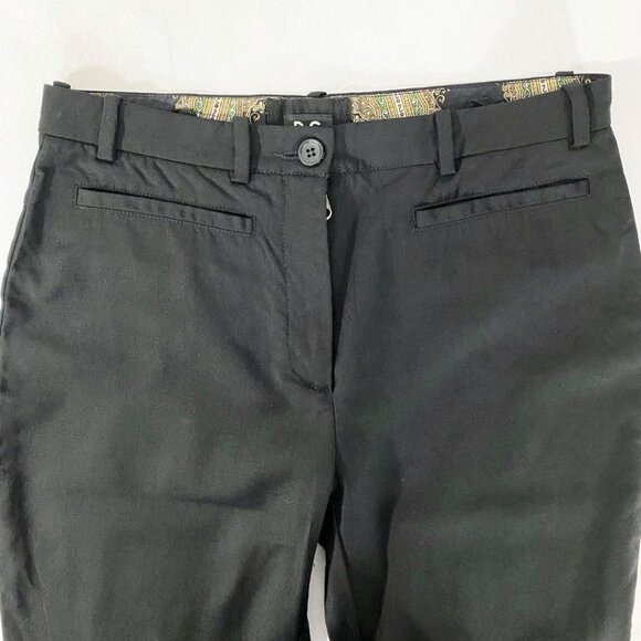 DOLCE & GABBANA WOMEN'S BLACK WOOL BLEND ANKLE ZIP TAPERED TROUSER PANTS - S - Picture 4 of 9